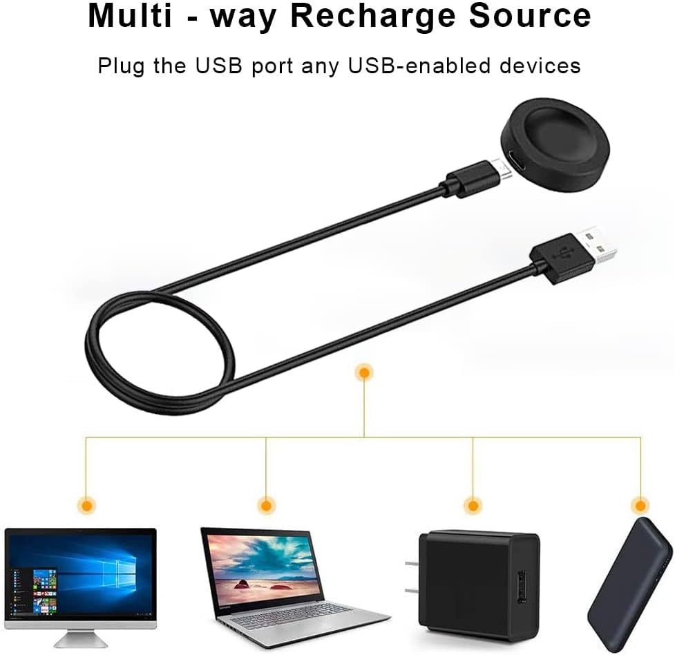 USTIYA Cargador para Huawei Watch Fit 4/4pro/GT 5/4/3/2 Pro/3 SE/Runner/Watch 5/4/3 Pro/D Charger USB de Reloj Inteligente Charging Cable