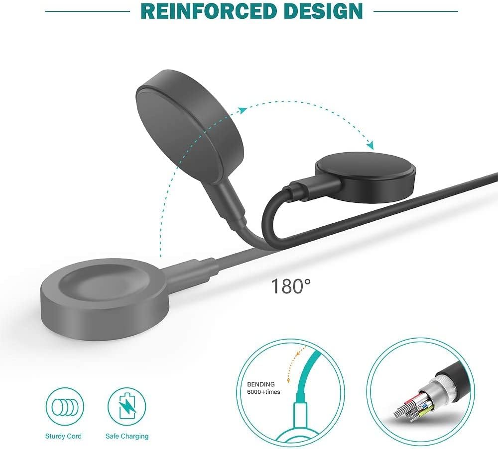 USTIYA Cargador para Huawei Watch Fit 4/4pro/GT 5/4/3/2 Pro/3 SE/Runner/Watch 5/4/3 Pro/D Charger USB de Reloj Inteligente Charging Cable