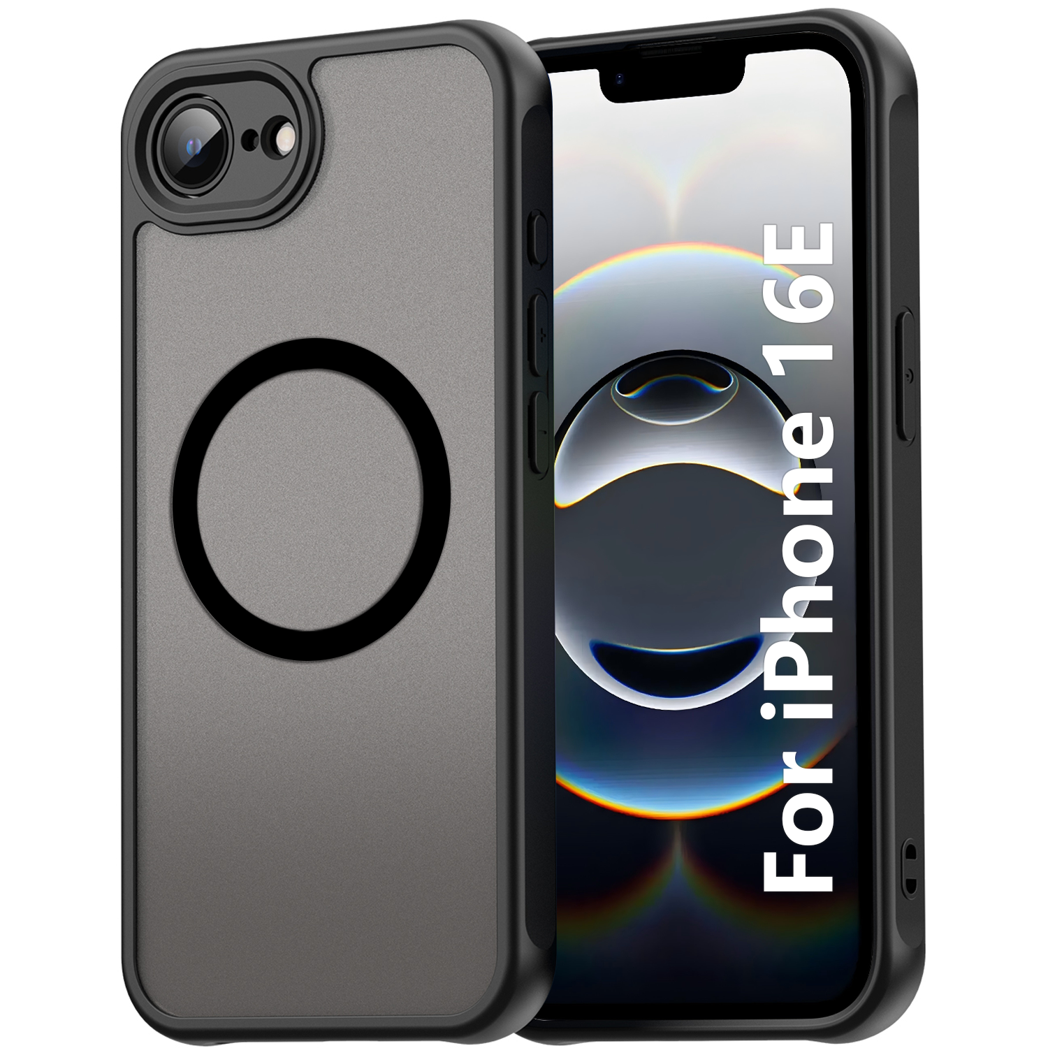 USTIYA Magnética Funda para iPhone 16e 6.1 Pulgadas 2025 Case Matte Acrílico Uso Rudo