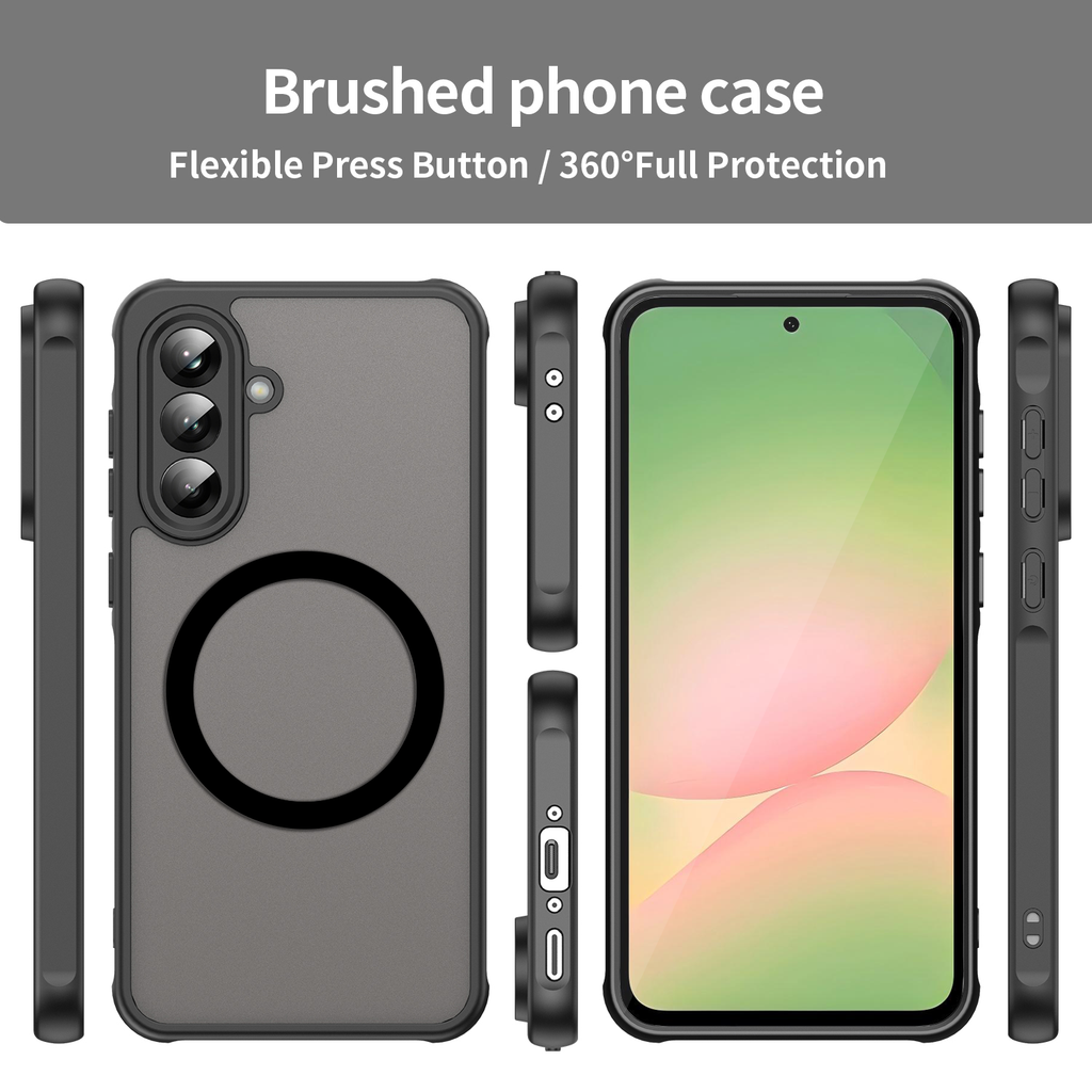 USTIYA Magnética Funda para Samsung Galaxy A56 5G Case Matte Acrílico Uso Rudo
