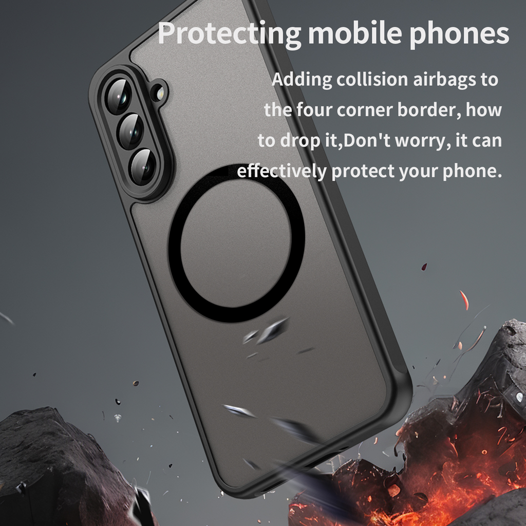 USTIYA Magnética Funda para Samsung Galaxy A56 5G Case Matte Acrílico Uso Rudo