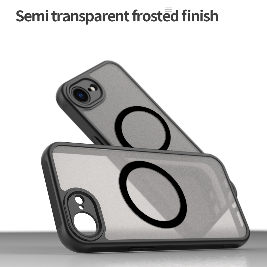 USTIYA Magnética Funda para iPhone 16e 6.1 Pulgadas 2025 Case Matte Acrílico Uso Rudo