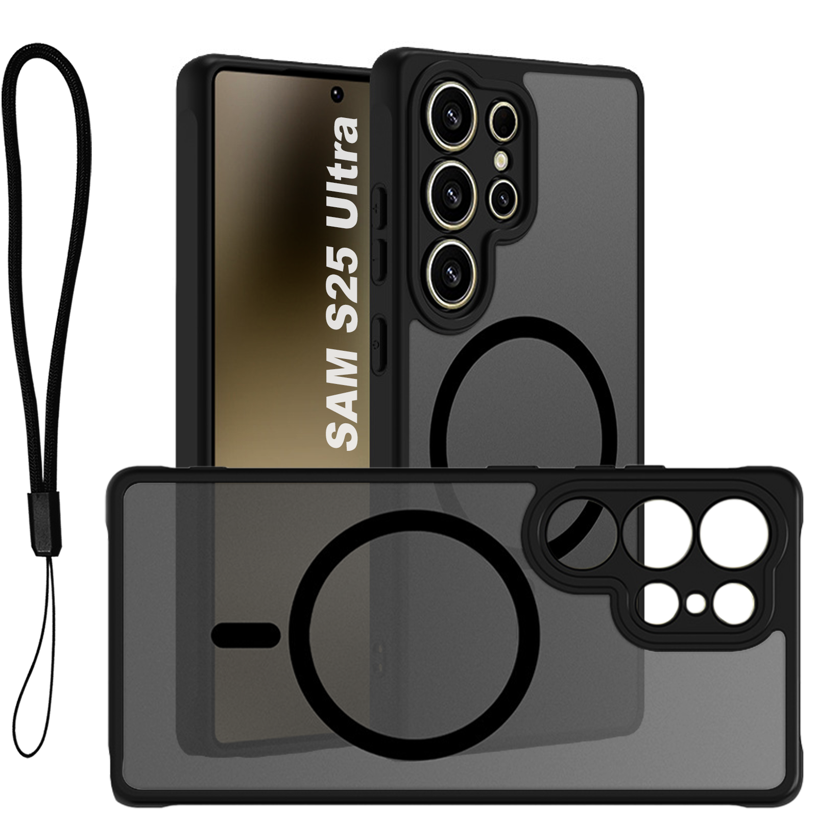 USTIYA Magnética Funda para Samsung Galaxy S25 Ultra Case Matte Acrílico Uso Rudo