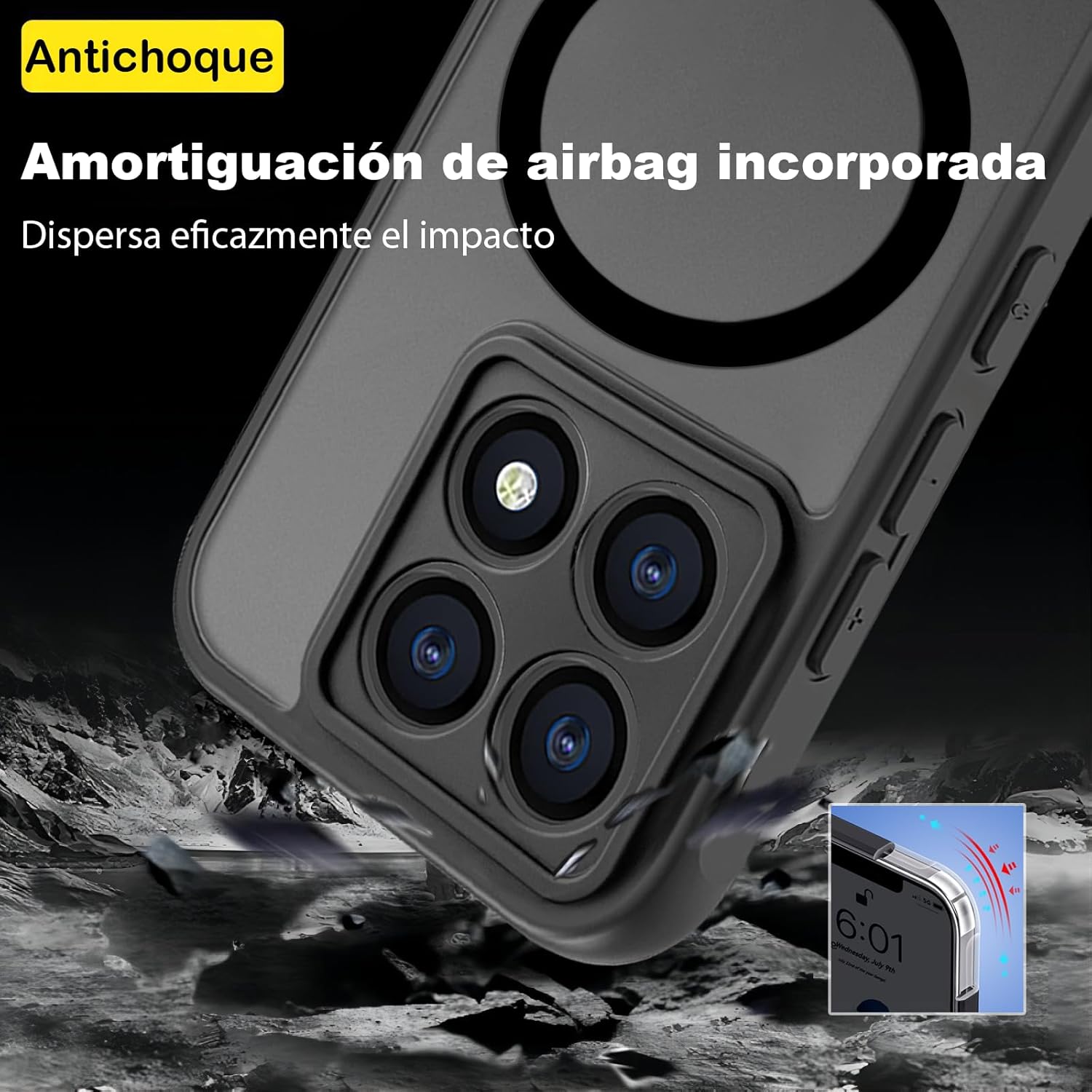 USTIYA Magnética Funda para Xiaomi 14T Pro 5G Case Matte Acrílico Uso Rudo