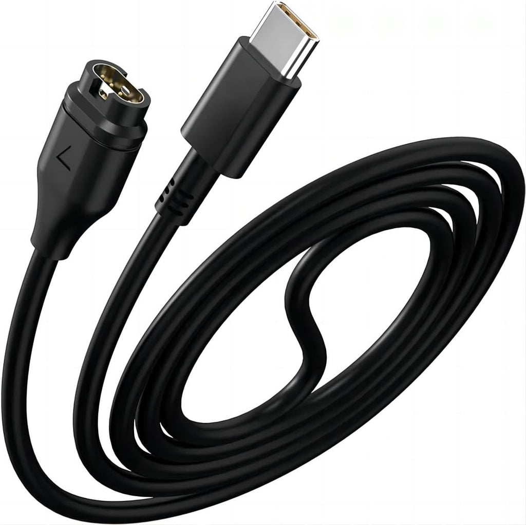USTIYA USB-C Cargador para Garmin Fenix 8 E 7 7X 7s 6 6s 6X Pro Plus 5 5S 5X 5S Plus Forerunner 165/965/955/945/265/255/245,Vivoactive 3 4 4s,Venu 3/3S/2/sq2,Epix 2 Smart Watch Cable